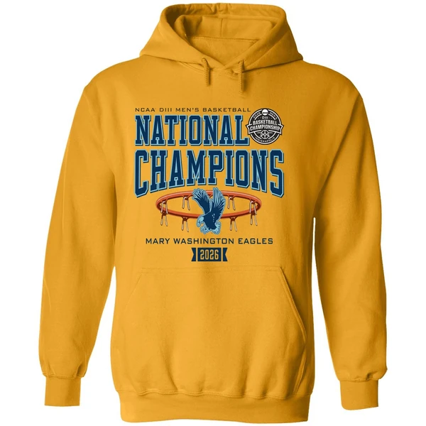 Mary Washington Eagles Ncaa Diii Mens Basketball National Champions Hoodie