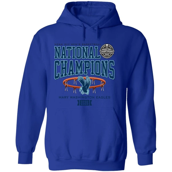 Mary Washington Eagles Ncaa Diii Mens Basketball National Champions Hoodie - Image 7
