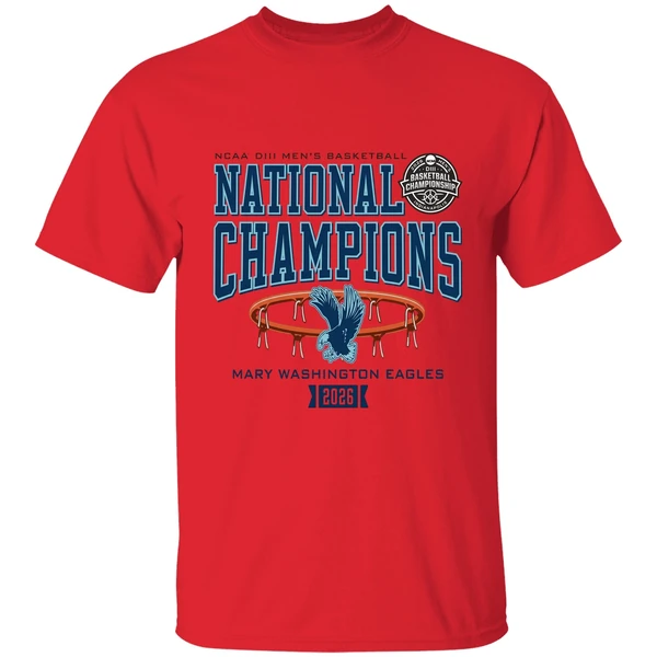 mary washington eagles ncaa diii mens basketball national champions shirt red