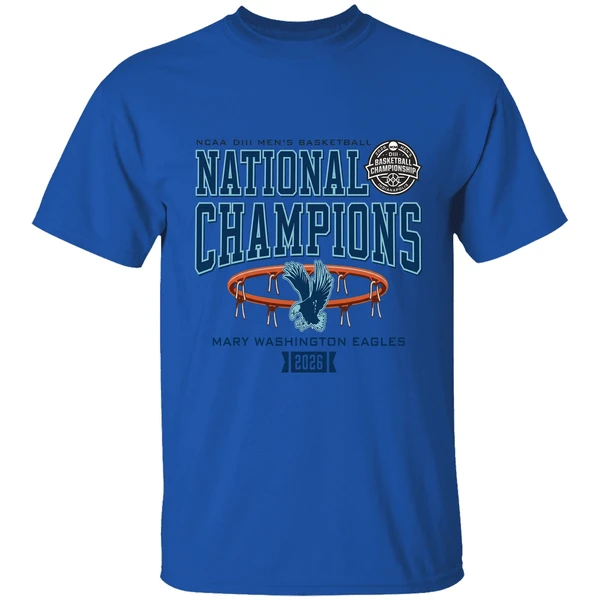 mary washington eagles ncaa diii mens basketball national champions shirt royalblue
