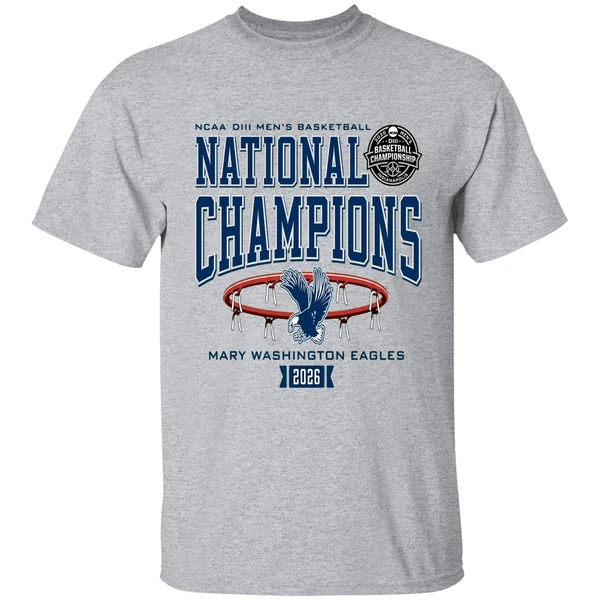 mary washington eagles ncaa division ii mens basketball national champions 2026 shirt sportgrey