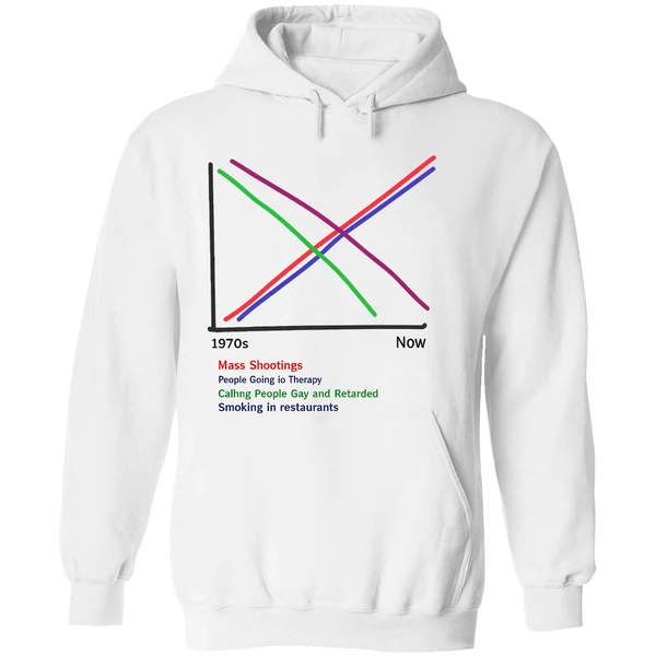 Mass Shootings Vs Therapy 1970s Now Chart Hoodie - Image 8