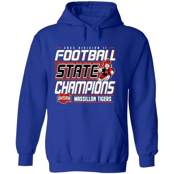 Massillon Tigers 2023 Ohsaa Division Ii Football State Champions Hoodie - Image 7