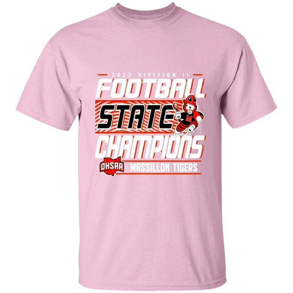 Massillon Tigers 2023 Ohsaa Division Ii Football State Champions Shirt - Image 3