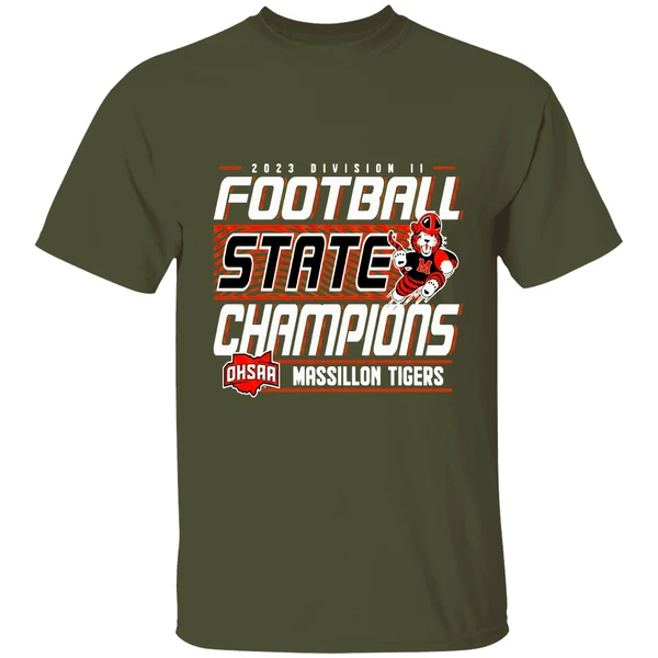 Massillon Tigers 2023 Ohsaa Division Ii Football State Champions Shirt - Image 4