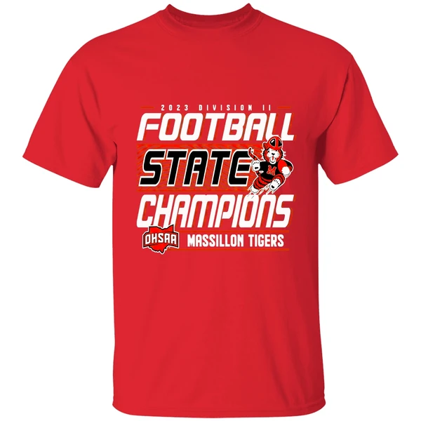 Massillon Tigers 2023 Ohsaa Division Ii Football State Champions Shirt - Image 7