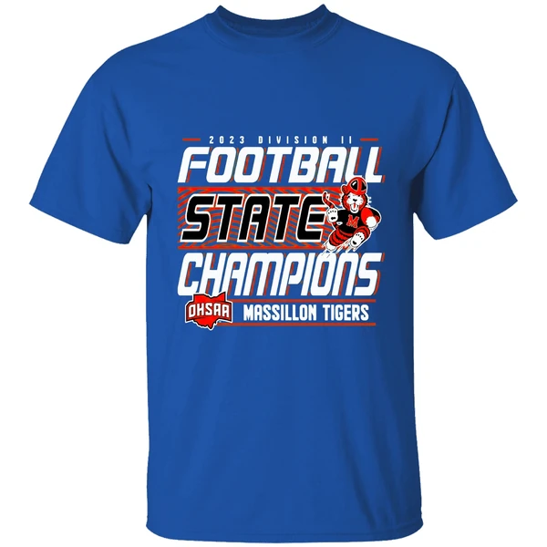Massillon Tigers 2023 Ohsaa Division Ii Football State Champions Shirt - Image 8