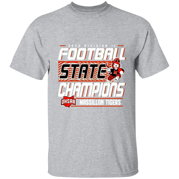 Massillon Tigers 2023 Ohsaa Division Ii Football State Champions Shirt - Image 9