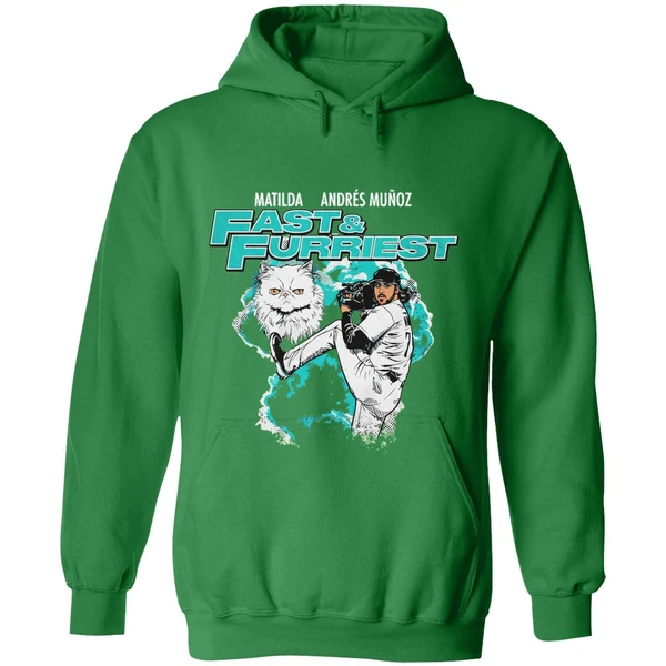 Matilda Andres Munoz Fast And Furriest Seattle Mariners Hoodie - Image 2