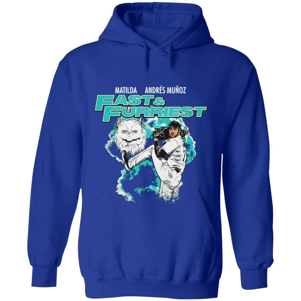 Matilda Andres Munoz Fast And Furriest Seattle Mariners Hoodie - Image 7