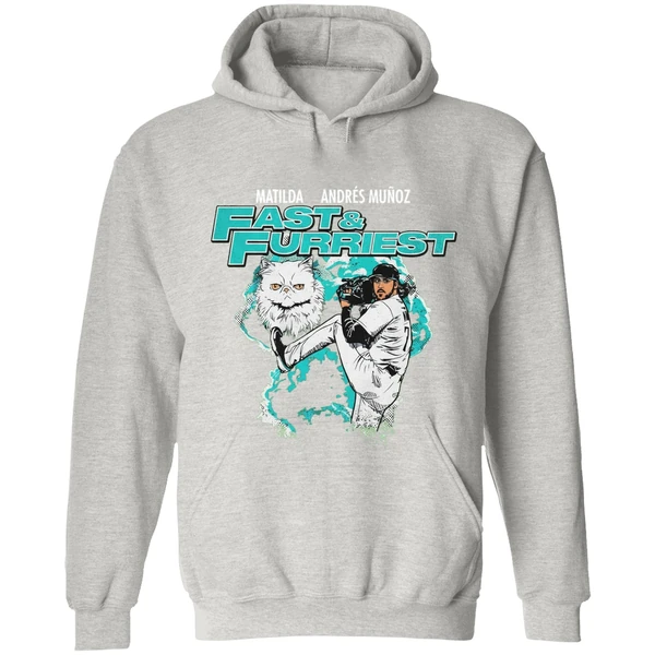 Matilda Andres Munoz Fast And Furriest Seattle Mariners Hoodie - Image 9