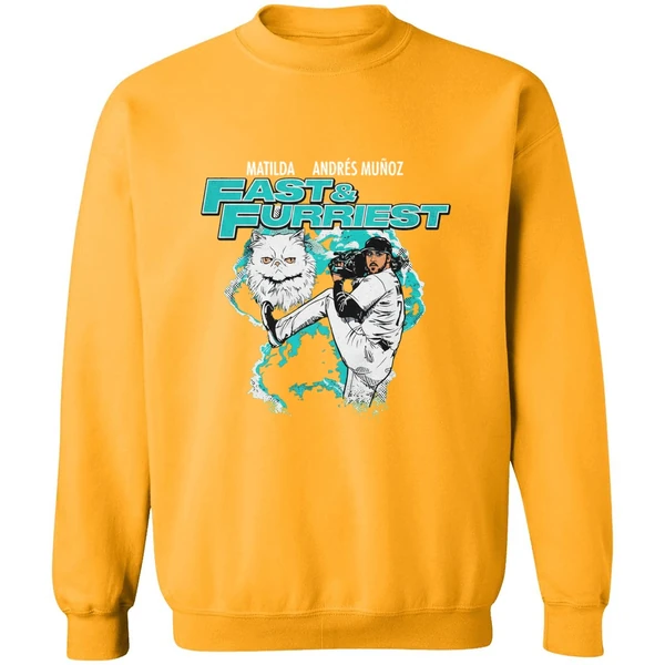 Matilda Andres Munoz Fast And Furriest Seattle Mariners Sweashirt - Image 2