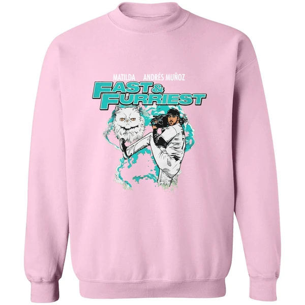 Matilda Andres Munoz Fast And Furriest Seattle Mariners Sweashirt - Image 5