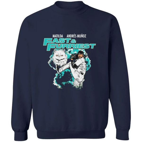 Matilda Andres Munoz Fast And Furriest Seattle Mariners Sweashirt - Image 6