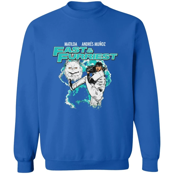 Matilda Andres Munoz Fast And Furriest Seattle Mariners Sweashirt - Image 8