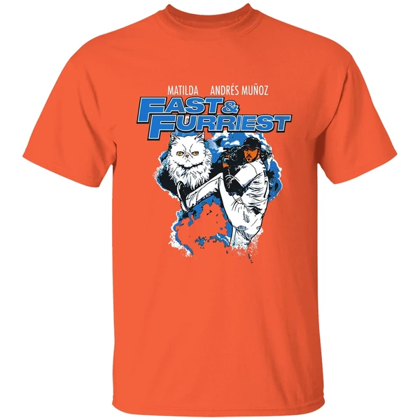 matilda andres munoz seattle mariners fast and furriest shirt orange