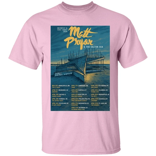 Matt Pryor Midwest And East Coast 2026 Tour Poster Shirt - Image 2