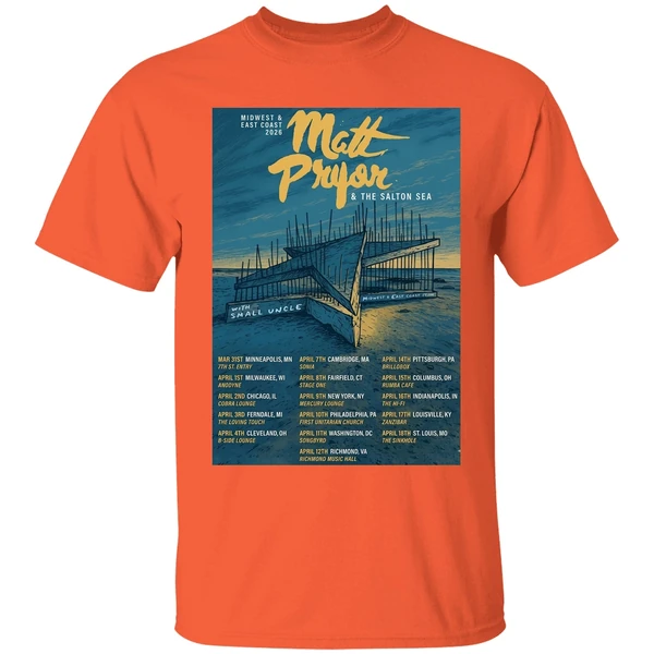 Matt Pryor Midwest And East Coast 2026 Tour Poster Shirt - Image 3