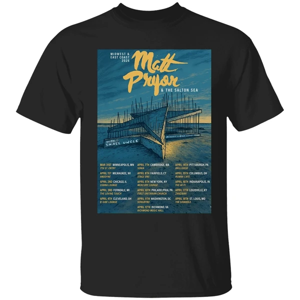 Matt Pryor Midwest And East Coast 2026 Tour Poster Shirt - Image 7