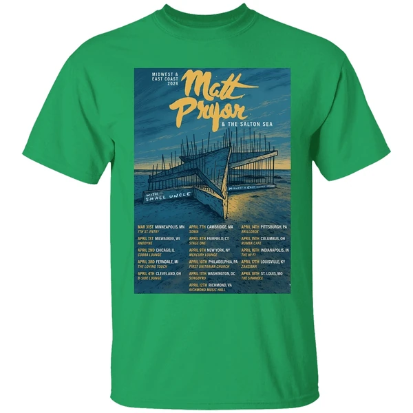 Matt Pryor Midwest And East Coast 2026 Tour Poster Shirt - Image 8