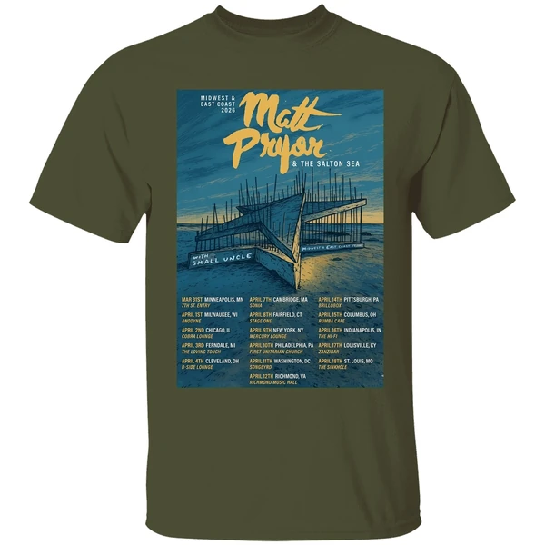 Matt Pryor Midwest And East Coast 2026 Tour Poster Shirt - Image 9