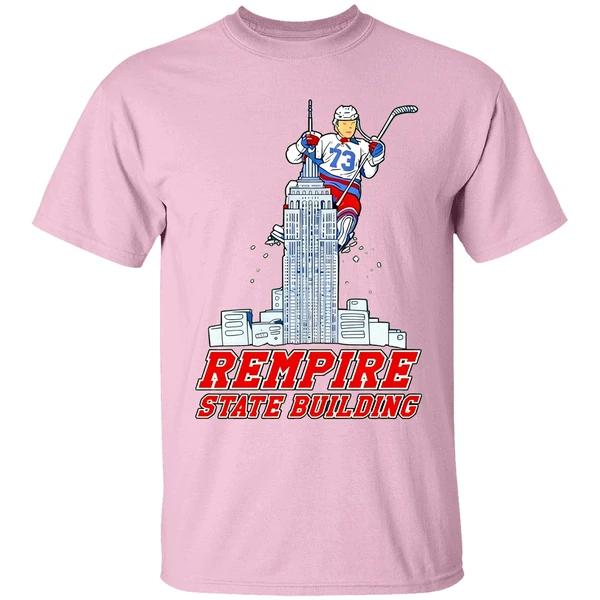 Matt Rempe 73 Empire State Building New York Rangers Shirt - Image 2