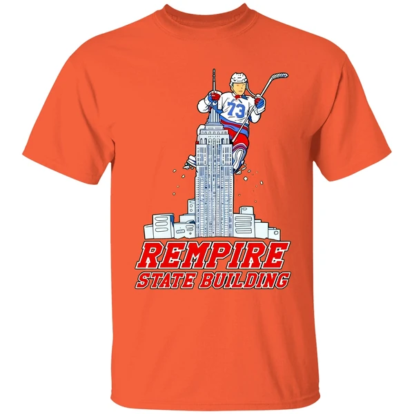 Matt Rempe 73 Empire State Building New York Rangers Shirt - Image 5