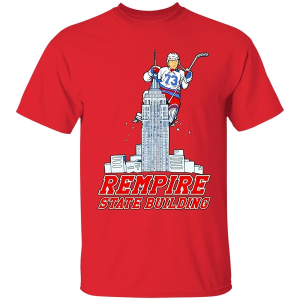 Matt Rempe 73 Empire State Building New York Rangers Shirt - Image 6