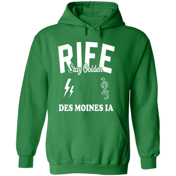 Matt Rife Wearing Rife Stay Golden Des Moines Ia 2025 Hoodie - Image 2