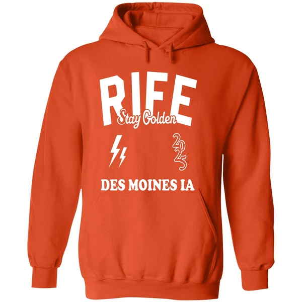 Matt Rife Wearing Rife Stay Golden Des Moines Ia 2025 Hoodie - Image 6