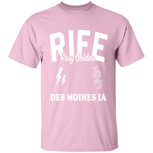 matt rife wearing rife stay golden des moines ia 2025 shirt lightpink
