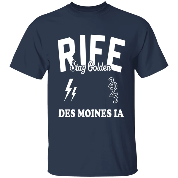 Matt Rife Wearing Rife Stay Golden Des Moines Ia 2025 Shirt - Image 5