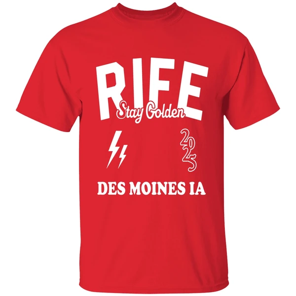 Matt Rife Wearing Rife Stay Golden Des Moines Ia 2025 Shirt - Image 7