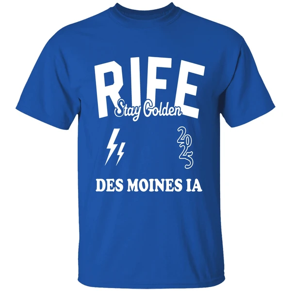 Matt Rife Wearing Rife Stay Golden Des Moines Ia 2025 Shirt - Image 8