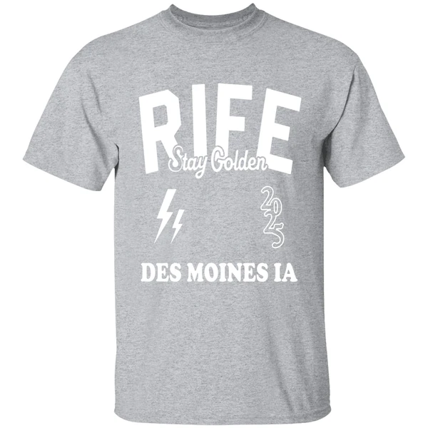 Matt Rife Wearing Rife Stay Golden Des Moines Ia 2025 Shirt - Image 9