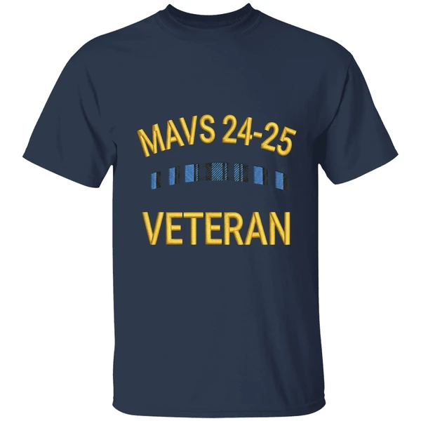 mavs 24 25 veteran shirt navy