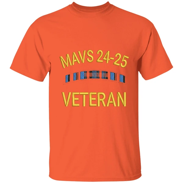 mavs 24 25 veteran shirt orange