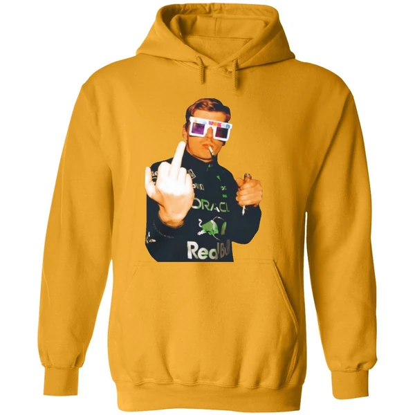 Max Verstappen Champion Smoking Middle Finger Hoodie