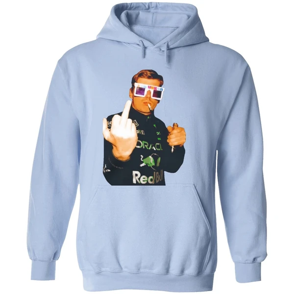 Max Verstappen Champion Smoking Middle Finger Hoodie - Image 4
