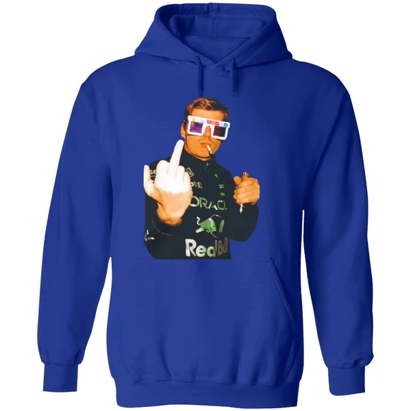 Max Verstappen Champion Smoking Middle Finger Hoodie - Image 7