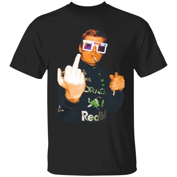 Max Verstappen Champion Smoking Middle Finger Shirt