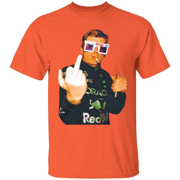Max Verstappen Champion Smoking Middle Finger Shirt - Image 6
