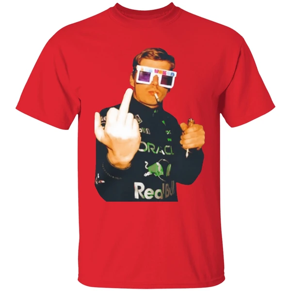 Max Verstappen Champion Smoking Middle Finger Shirt - Image 7