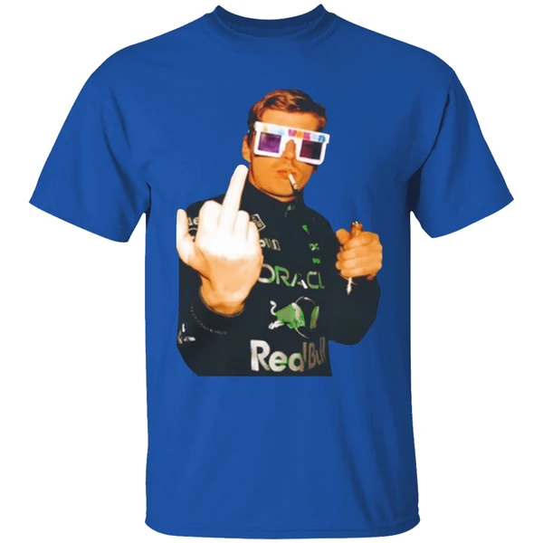 Max Verstappen Champion Smoking Middle Finger Shirt - Image 8