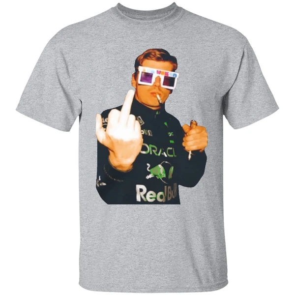 Max Verstappen Champion Smoking Middle Finger Shirt - Image 9