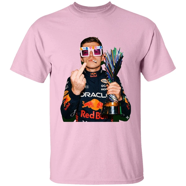 Max Verstappen Pink Lego Sunglasses Middle Finger Las Vegas Gp 2025 Shirt - Image 2
