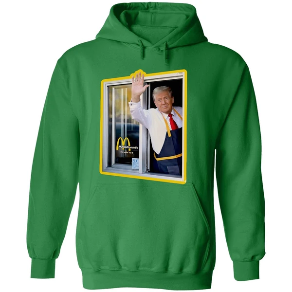 Mcdonalds Trump Drive Thru Window Hoodie - Image 2