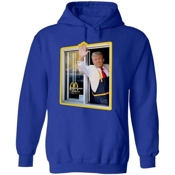 Mcdonalds Trump Drive Thru Window Hoodie - Image 7