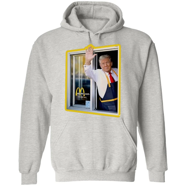 Mcdonalds Trump Drive Thru Window Hoodie - Image 9
