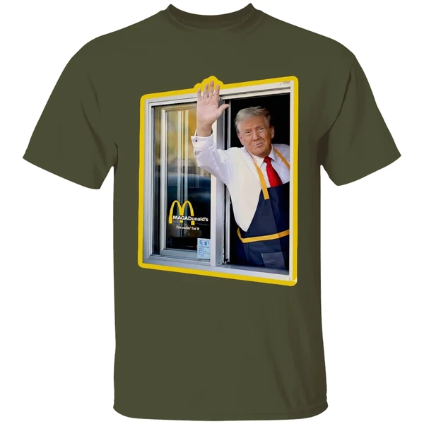 Mcdonalds Trump Drive Thru Window Shirt - Image 4